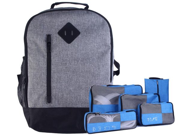 Custom Travel Backpack 40L Flight Approved Carry on Backpack with travel packing cubes