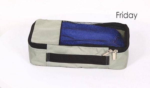 Waterproof traveling packing cubes set  with laundry bag and shoes bag