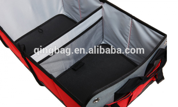 Foldable Multi Compartment Fabric Car / Truck Storage Basket/Trunk Organizer
