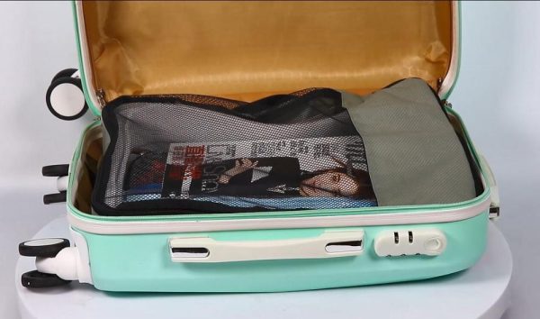 Waterproof traveling packing cubes set  with laundry bag and shoes bag