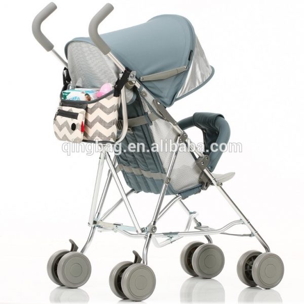 Baby Stroller organizer bag with Insulated Deep Cup Holders and Mesh Pockets