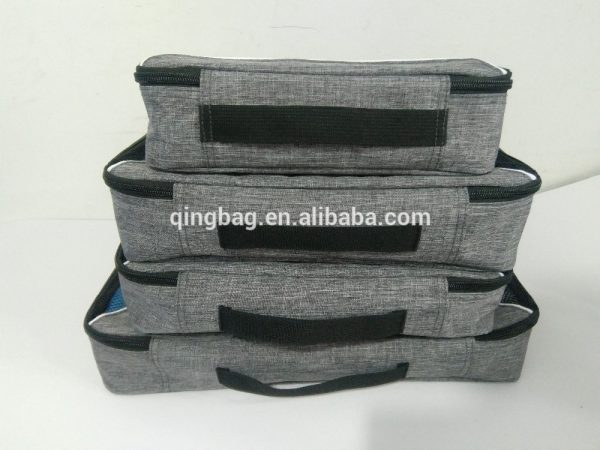 Customized compression packing cubes 4pcs set for travel storage