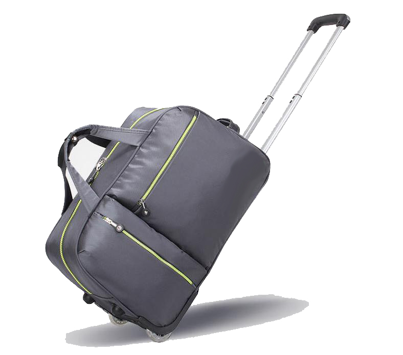 High quality silver nylon trolley travel bag duffel bag - Professional ...