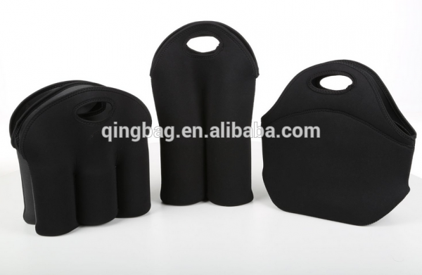 Deluxe Insulated 6 Pack Bottle Neoprene cooler bag for wine