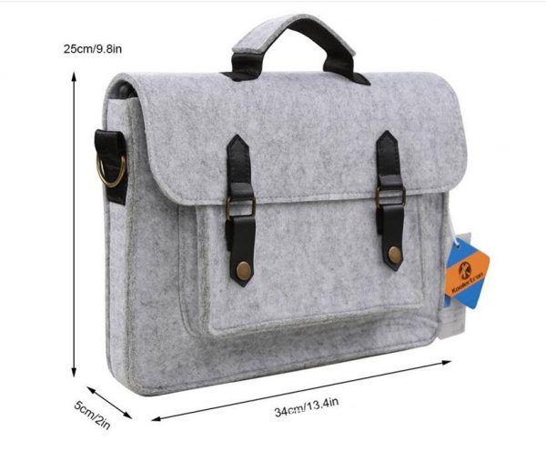Factory manufacture Wool Felt Laptop messenger bag for wholesale