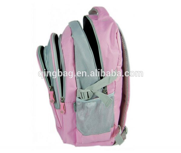 Girl's Pink print honeycomb lattice student school backpack