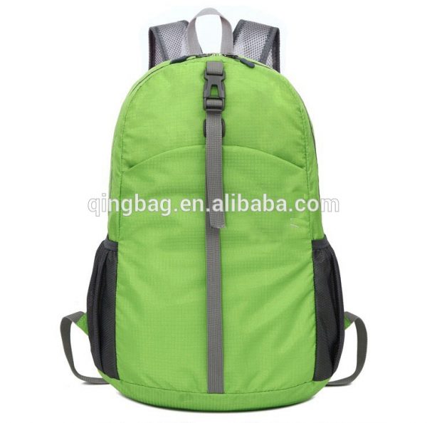 Foldable backpack waterproof ripstop fabric