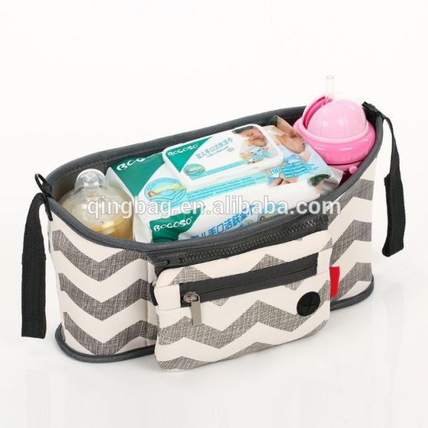 BEST STROLLER ORGANIZER for Smart Moms,Premium Deep Cup Holders, Extra-Large Storage Space