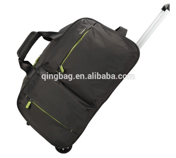 Personalize nylon luggage travel bags with wheels