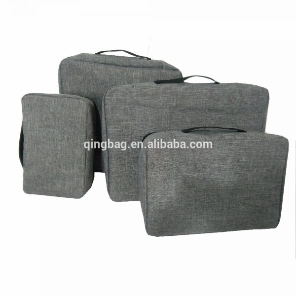 Customized compression packing cubes 4pcs set for travel storage