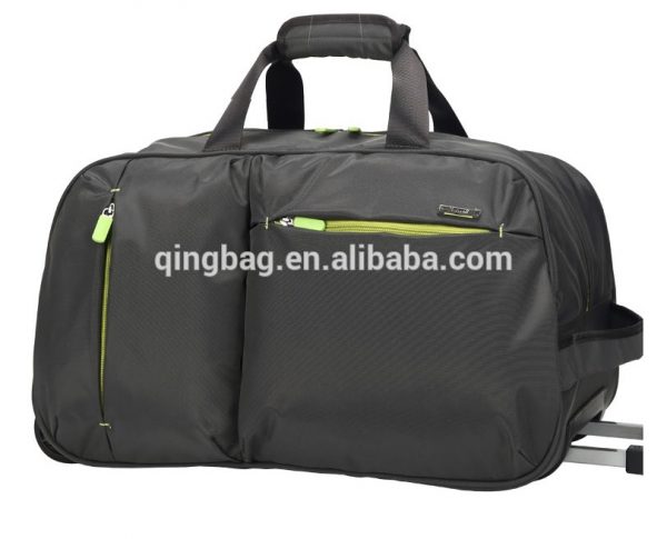 Personalize nylon luggage travel bags with wheels