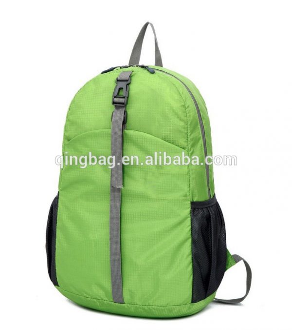 Foldable backpack waterproof ripstop fabric
