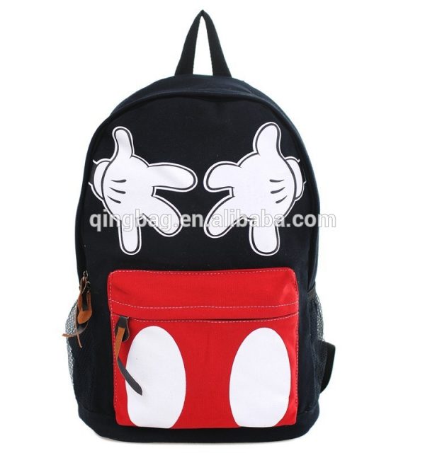 Customize canvas kids school bags