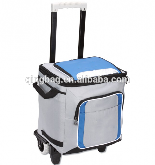 Trolley can cooler bag with wheels