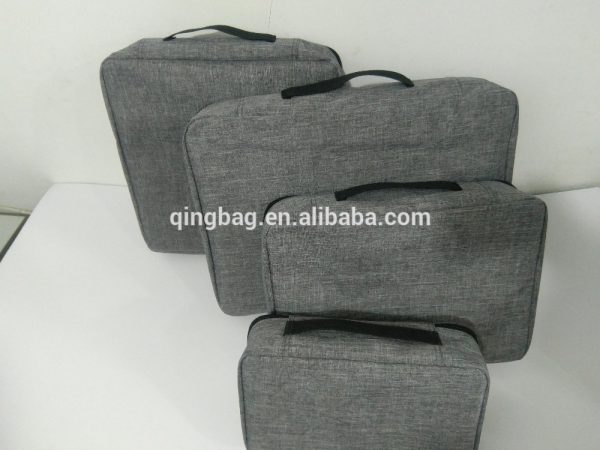 Customized compression packing cubes 4pcs set for travel storage