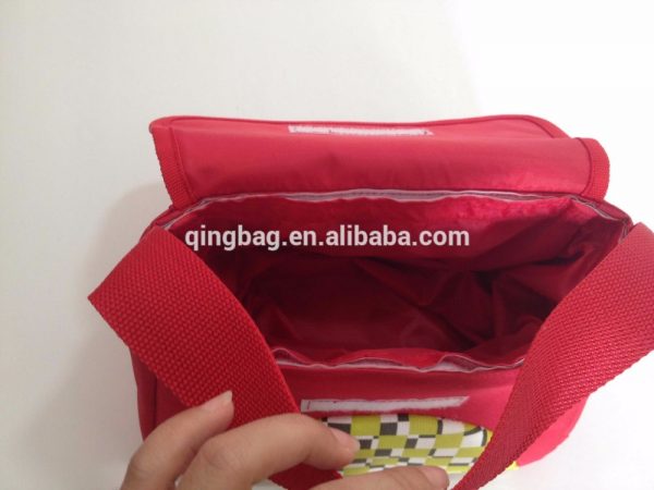 Fashion leather baby diaper bag,mommy tote bag with double layer interior