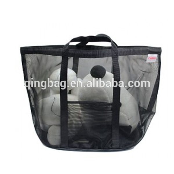 Personalize Clear high quality mesh tote Bag mesh hand bag