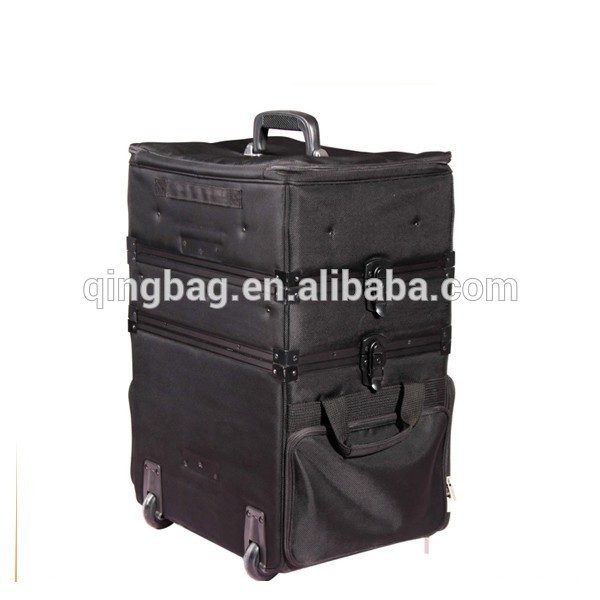 Professional soft-sided 3-Piece makeup trolley case