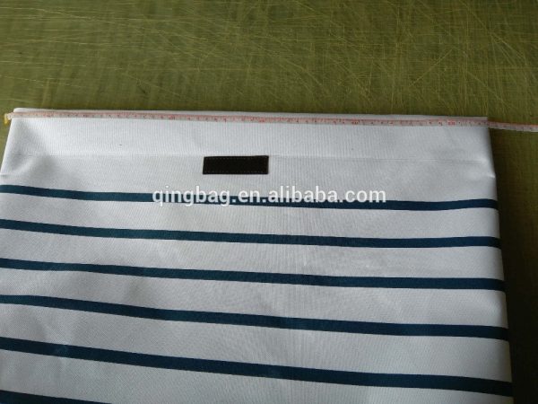 Best selling fashion striped beach bag with high quality cotton handle