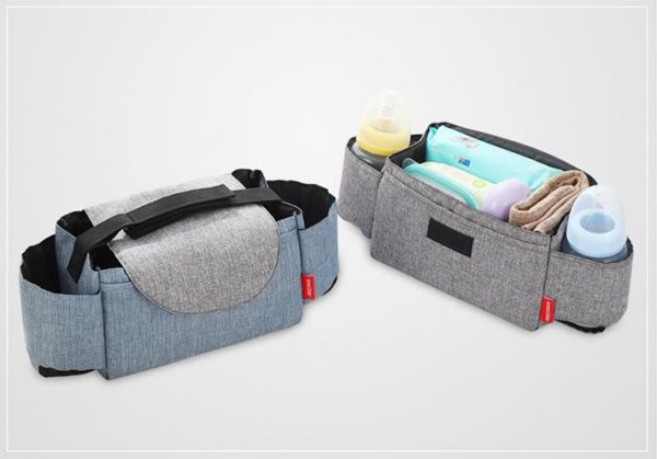 BEST STROLLER ORGANIZER for Smart Moms Diaper Storage Bag with Baby Wipes Dispenser