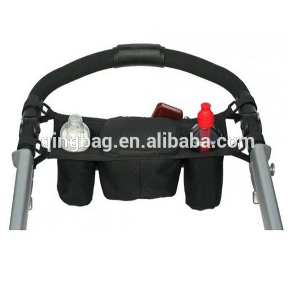 Baby Stroller organizer bag with Insulated Deep Cup Holders and Mesh Pockets