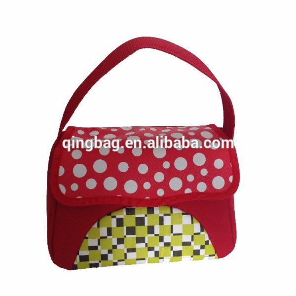 Fashion leather baby diaper bag,mommy tote bag with double layer interior
