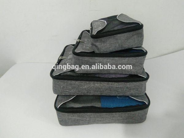 Customized compression packing cubes 4pcs set for travel storage