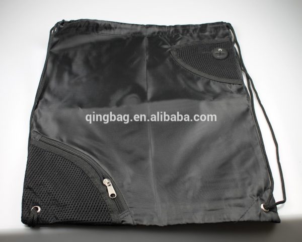 Factory customise visible mesh backpack drawstring for laundry,sport etc.