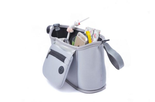 Baby Stroller Organizer Bag with Hook & Loop Fasteners Trolley Universal Storage Carriage Bag