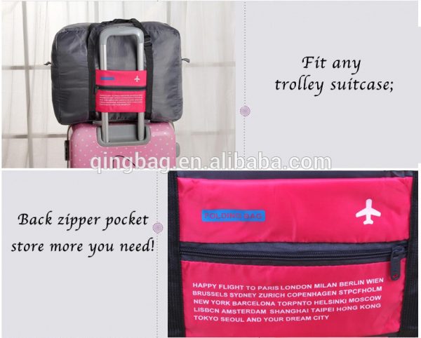 Foldable Travel Duffel Bag Luggage Sports Gym Water Resistant Nylon