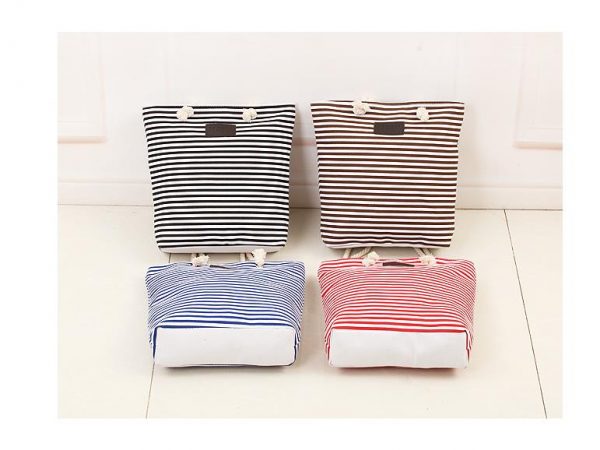 Fashion stripe women lady handbag beach bag