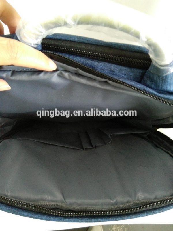 Men's bag laptop backpack with fashion fabric