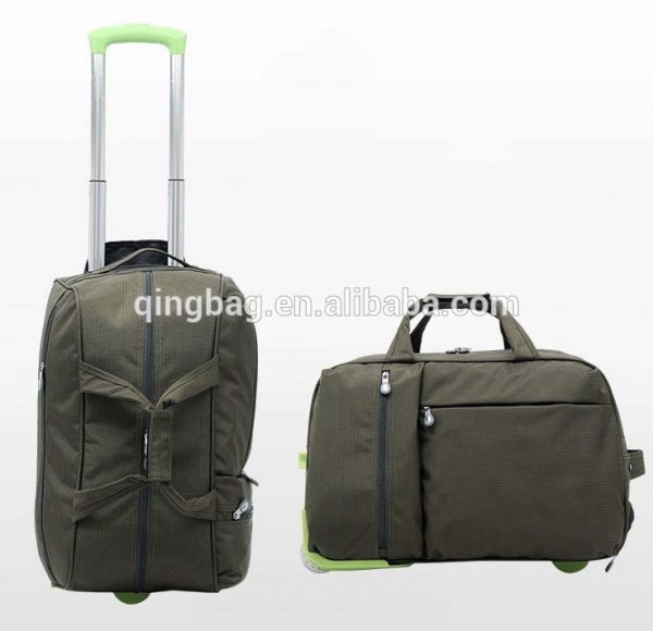 Personalize nylon luggage travel bags with wheels