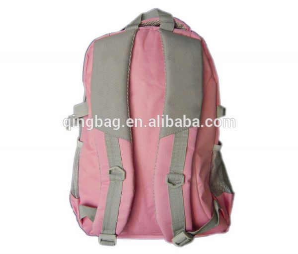 Girl's Pink print honeycomb lattice student school backpack