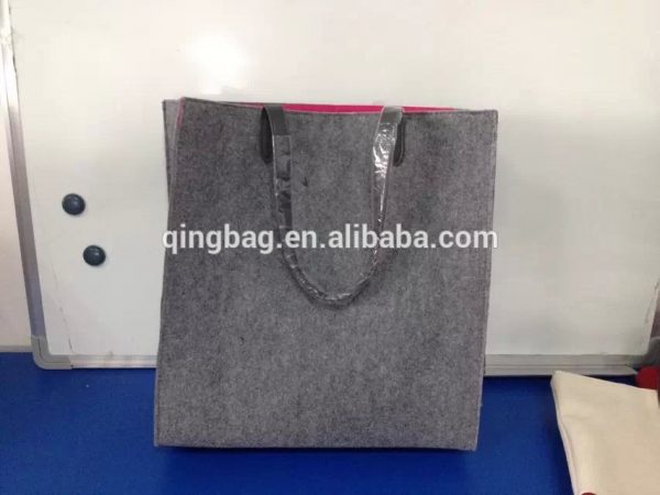 Felt Carrying Case Cover Protective Bag with Handle & Pocket for 15" MacBook Pro / Pro Retina - Dark Gray