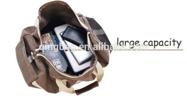 Large capacity canvas travel bag