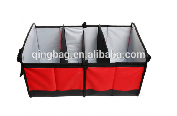 Foldable Multi Compartment Fabric Car / Truck Storage Basket/Trunk Organizer