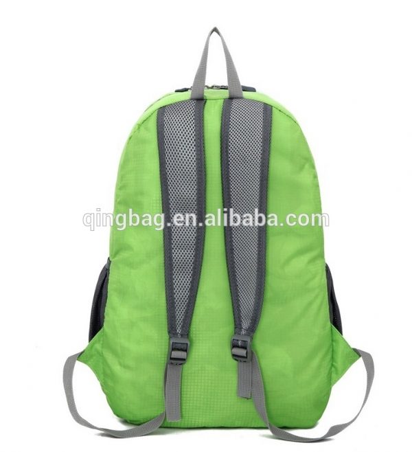 Foldable backpack waterproof ripstop fabric