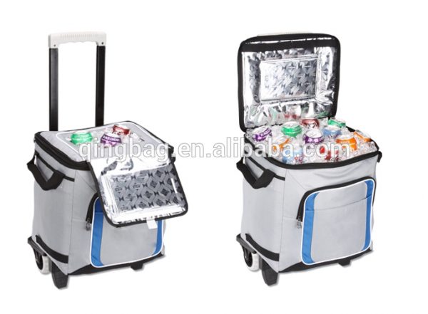 Trolley can cooler bag with wheels