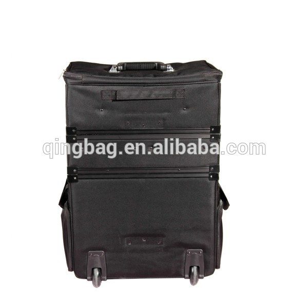 Professional soft-sided 3-Piece makeup trolley case