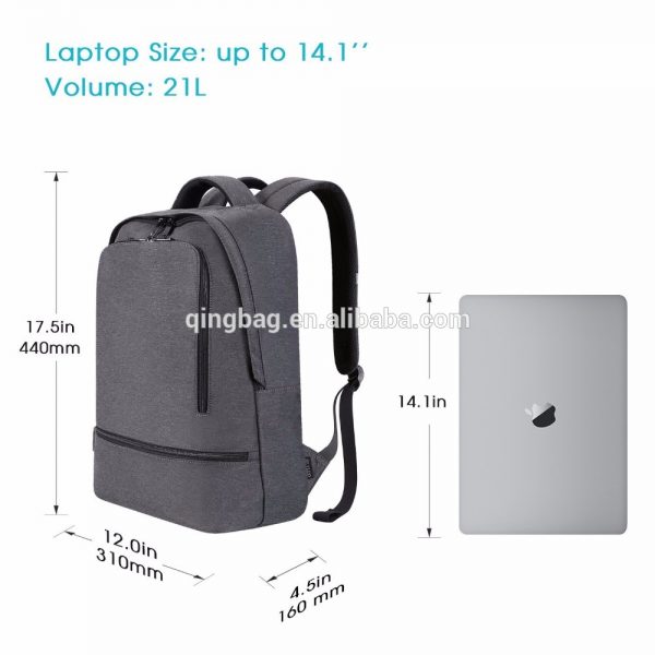 Water resistant multi functional casual laptop back pack with USA charge port