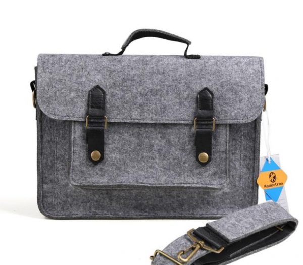 Factory manufacture Wool Felt Laptop messenger bag for wholesale