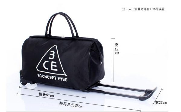 Custom lady travel bag with wheels