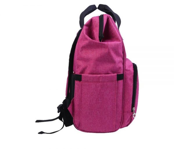 Waterproof Diaper Bag Backpack, Multi function Travel Back Pack Maternity Baby Changing Bags, Large Capacity carmine
