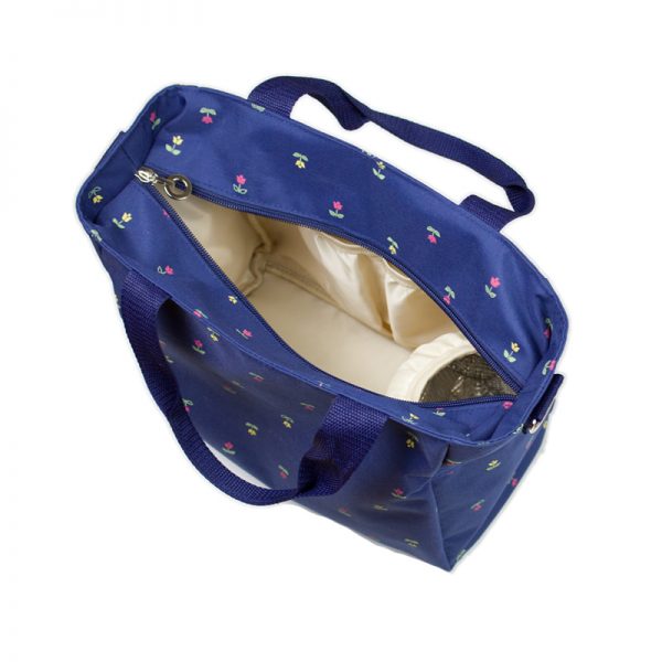 Hot selling lady small tote bag custom women oxford printed hand bag