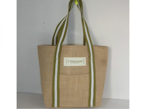 Custom Logo Eco Reusable Jute Carrying Bags, Women Beach Hand Tote laminated grocery promotional Shopping Handbags Jute Bag