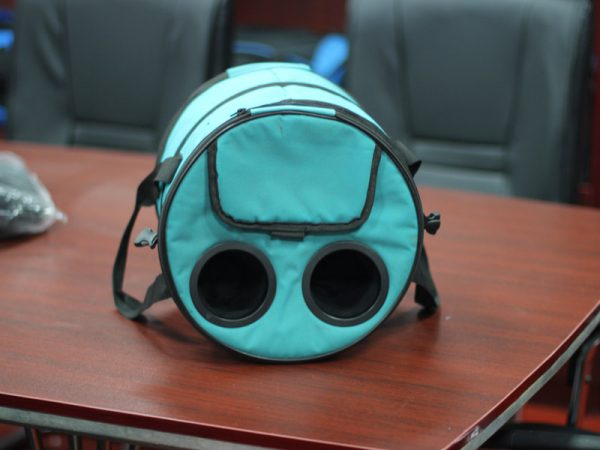 Factory made barrel picnic cooler bag for outdoor picnic camping insulated with two bottle holders foldable