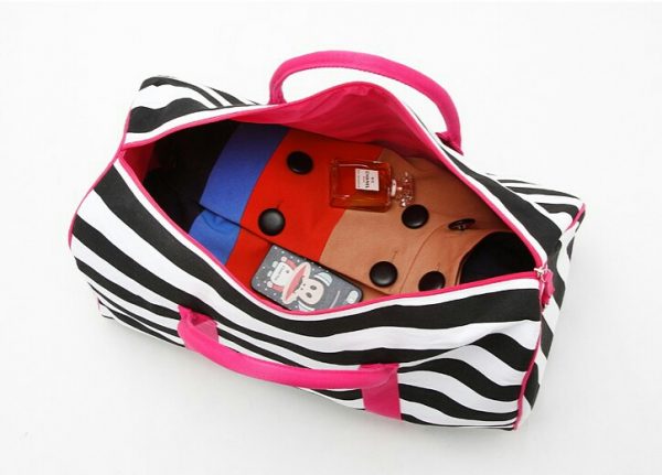 Factory made colorful PU leather handbag travel duffel bag