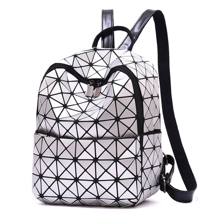 Custom High quality Outdoor shiny unisex waterproof reflective backpack ...