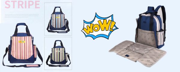 Custom waterproof wholesale baby diaper backpack,baby bag,baby diaper bag with Changing Pad